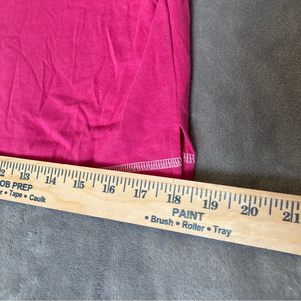 Quacker Factory Pink Cotton Short Sleeve Tee with Beaded Parrot - Picture 12 of 16